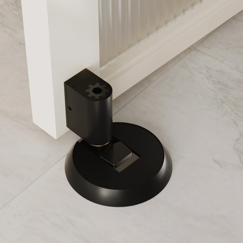 DOOROOM Latest Upgrades Mechanical Door Stopper, Punch-Free Windproof Door Stop,