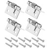 Micro Traders 4PCS Self-Opening Spring Hinges 304 Stainless Steel Spring