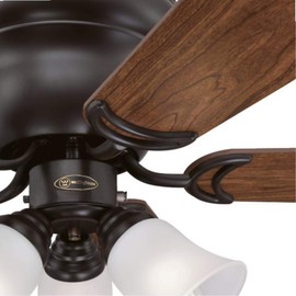 Westinghouse 7231300 CONTEMPRA TRIO Indoor Ceiling Fan with Light, 42 Inch, OIL RUBBED BRONZE