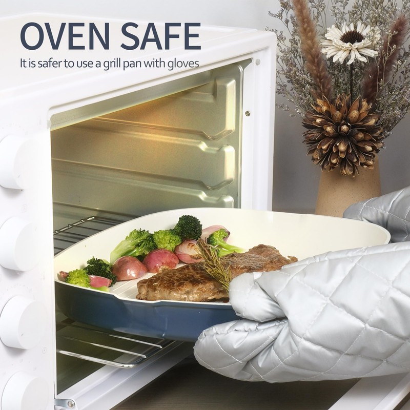 BECIGAR 23pcs Ceramic Pots and Pans Set, Nonstick Detachable Handle