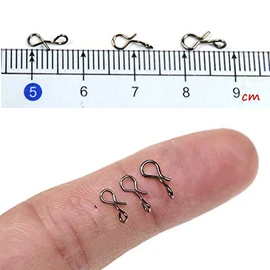 GREATFISHING 150pc Fly Fishing Snaps Stainless Steel Quick Change, Fast Easy Fly Hook Snap, 3 Size Combo Hook Snaps