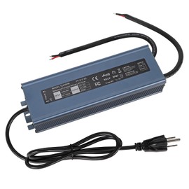 Power Supply 12v LED Driver: 300 Watts Low Voltage Transformer 110 Volt DC to 12V AC Converter for Outdoor LED Light - IP67 Waterproof Power Adapter with Plug Cable for Strip Light Landscape Lighting