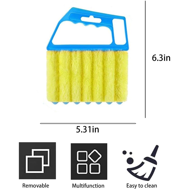 2 Pcs Washable Window Blind Cleaner - Hand-Held Mini Duster