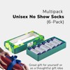 Cosyfeel® Women Men No Show Liner Socks 6-Pair Super Soft