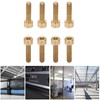 50Pcs Cap Hex Socket Screw Copper Fastener Hardware Tools Industrial