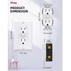 AIDA GFCI Outlets 15 Amp, Self-Test Electrical Outlet, GFI Tamper-Resistant