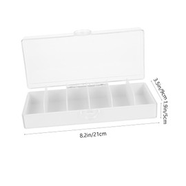 TEHAUX Cable Management Box Cover Multi-Compartment Cord Organizer for Tidy Storage of Data Cables for Use