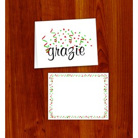 GRAZIE CARDS with envelopes (20 count)