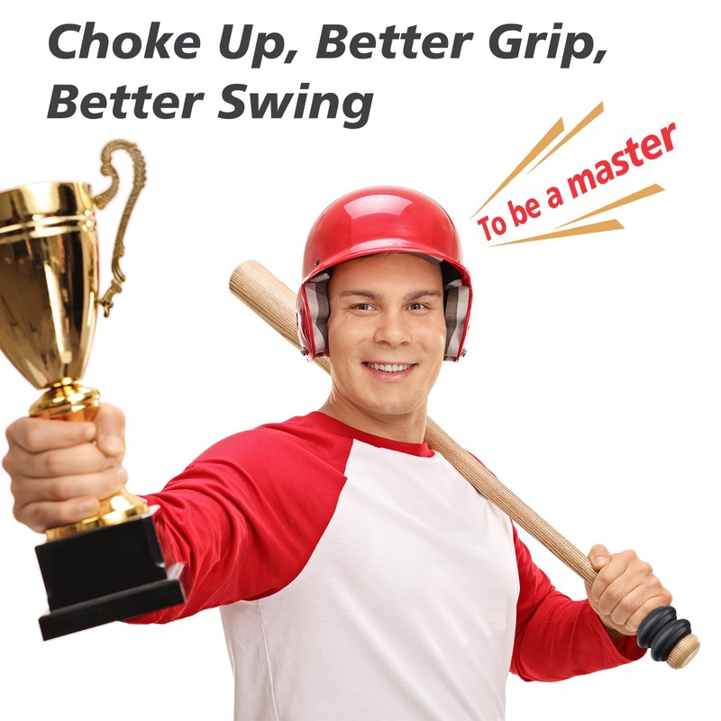 MIPREZT 5 Packs Baseball Bat Grip Choke Up Rings Choke