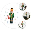 Alipis Window Decorative Sticker Nutcracker Window Sticker Christmas Glass Decal
