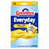 Spontex Everyday Rubber Gloves, One Pair of Gloves, Yellow, M