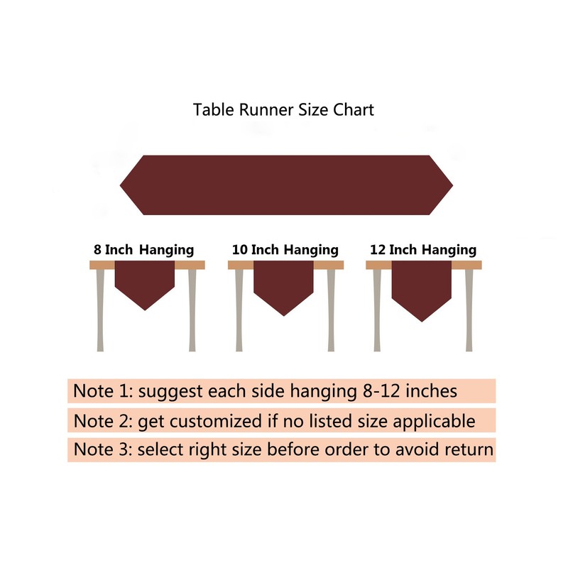 Simhomsen Burgundy Lace Table Runner 16 × 108 Inch Long