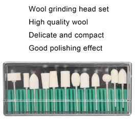 Nail Polishing Head, 12pcs Nail Drill Bit Soft for Home for Nail Salon