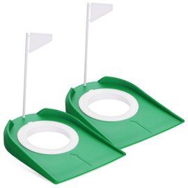 VICASKY 2pcs Golf Putting Cups Lightweight Indoor Practice Hole Cups with Detachable Design for Enhanced Putting Precision for Beginners and Training Sessions