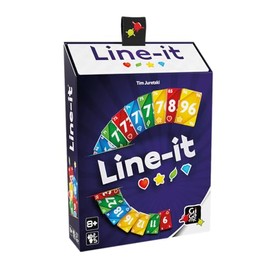 Gigamic, Line-it, Family Game, Card Game, 2-5 Players, From 8+ Years, 20 Minutes, German