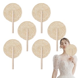 Woven Fan, Hand Weaving Handmade Palm Fan | Handheld Bohemian Cooling Supplies Bohemian Wedding Favors Home Decor for Wall Living Room Holiday