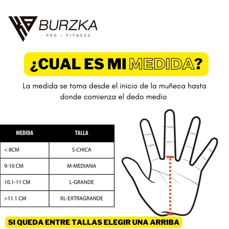 Burzka Callera Artic Grip Pro Sin Hoyos Crossfit Gym Pesas