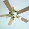 Boao 4 Pieces Ceiling Fan Pull Chains Wooden Pendant Pull