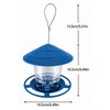 Hanging Bird Feeder for Wild Birds – Gazebo-Style Plastic Seed