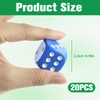 QUTHZZHY 20-piece colour dice set, eye dice, 25 mm colourful