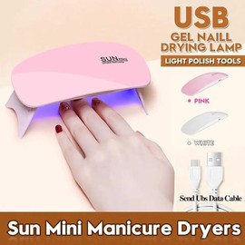 UV LED Lamp Mini Nail Dryer Machine Nail lamp For Drying Nails UV Gel Nail Art Polish Varnish Manicure Tools With USB Cable Nail Care Nail Polish Salon Flawless Storage Cutics