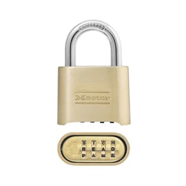 Master Lock Padlock, Set Your Own Letter Combination Lock, 2 in. Wide, 175DWD, 1- inch, Tan
