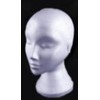 Polystyrene Unisex Mannequin Dummy Display Head