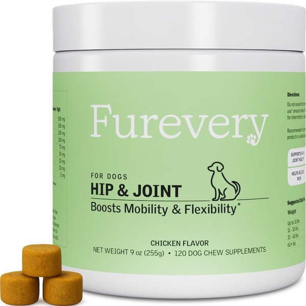 Furevery Hip & Joint Dog Supplement Chews, Chicken Flavor |