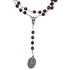 Venerare Traditional Saint Michael Chaplet with Prayer Card (Brown Wood)