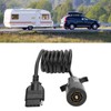 7 Way Round to 5 Way Pin Flat Spiral Trailer