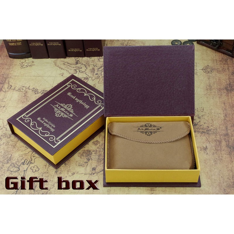 Wallet for Men Bifold Genuine Leather Zipper Wallet RFID Blocking