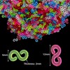 YUTOU Pack of 1000 Colourful Loom Bands Clasps Loom Bands