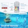QOLNBY Pool Lights, Upgrade Rechargeable Submersible LED Lights with Remote,
