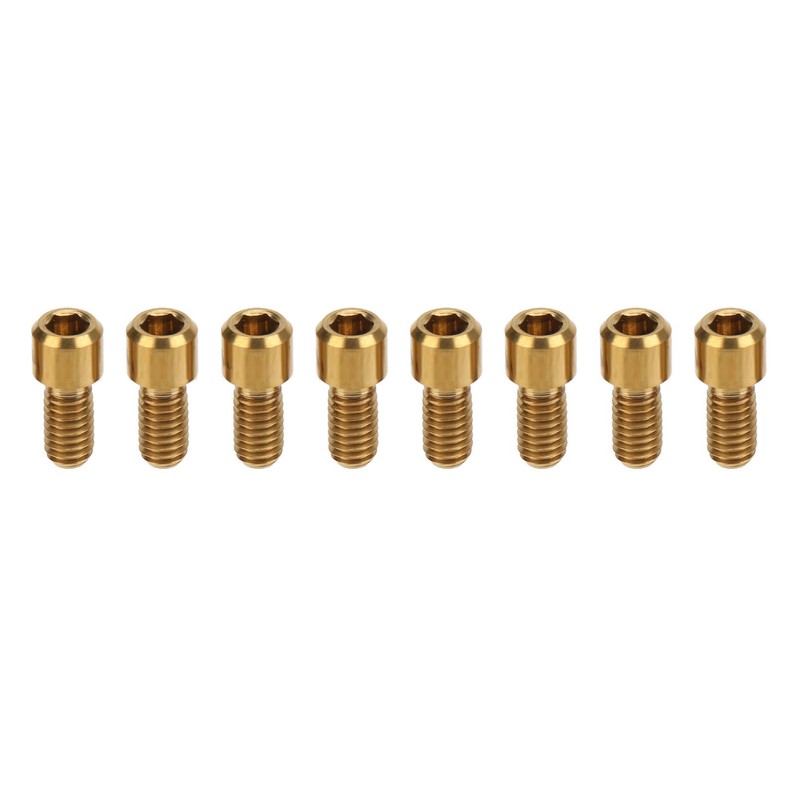 RISK 8Pcs Mountain Bike Pedal Bolts Titanium Alloy Anti Slip