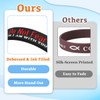 kilofly 8-Pack Christian Bible Verse Silicone Wristbands Scripture Bracelets, Love
