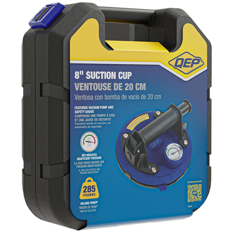 QEP 8" Vacuum Pump Suction Cup - 242 Lbs. Lifting