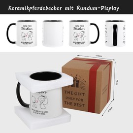 Lustiger Tassen für Männer - Kreative Geschenkidee für den Valentinstag für Freund - Mit personalisierter Sprüchen Deine Fürze Stinken aber ich liebe dich- Sinnvolles Geschenk