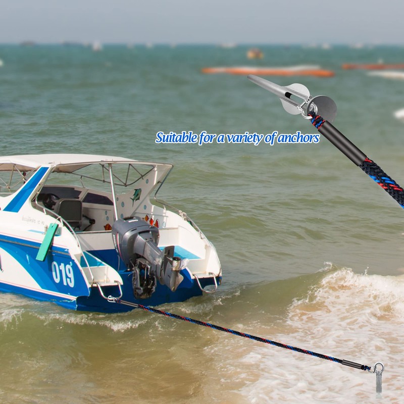 Boat Anchor Bungee Dock Line - PWC Buddy Rope Stretches