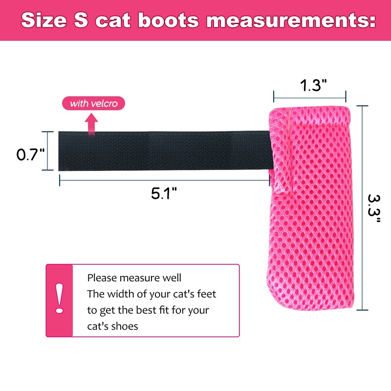 Paw Covers Anti-Scratch Foot Covers for Cats - Adjustable Mesh