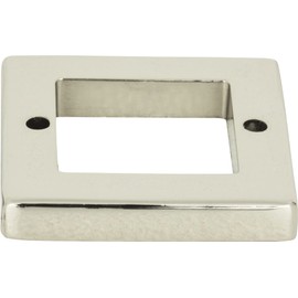Atlas 392-PN Tableau Square Base 1 7/16 Inch (Polished Nickel)