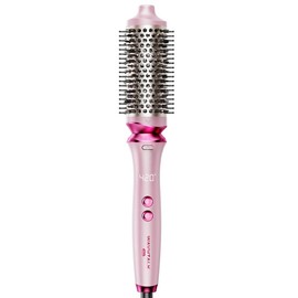 Wavytalk Heatwave Pro Ionic Thermal Brush Set: Negative Ion Styling with 3-Size Interchangeable Brushes - Dual Voltage for Salon Shine & One-Step Blowouts (Short/Long Hair) , Pink:_1.75" Thermal Brush-Pink