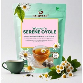 Gaurvaan Herbel Tea Serene Cycle Tea Bag Camomile Flavour 20 Tea Bags (Pack Of - 1)