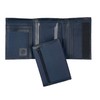Sprocket Men's Nylon Trifold Wallet with Leather Trim and ID