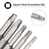 Saipor 10PCS Magnetic Square Head Screwdriver Bits Set 1/4'' Hex
