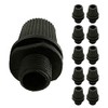 10 Pack | Black Straight Flex Cord Grip with 10mm