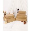 50 Pack Small Shipping Boxes, 6x4x2 Inch Brown Cardboard Boxes