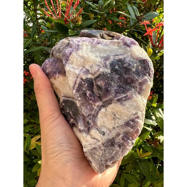 GAF TREASURES Chevron Amethyst Rough, Natural Chevron Amethyst Rough, Raw