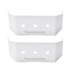 VYH Downspouts Clip 2x3 ，Gutter Downspout Bracket White （2 Pack）