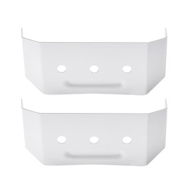 VYH Downspouts Clip 2x3 ，Gutter Downspout Bracket White （2 Pack）