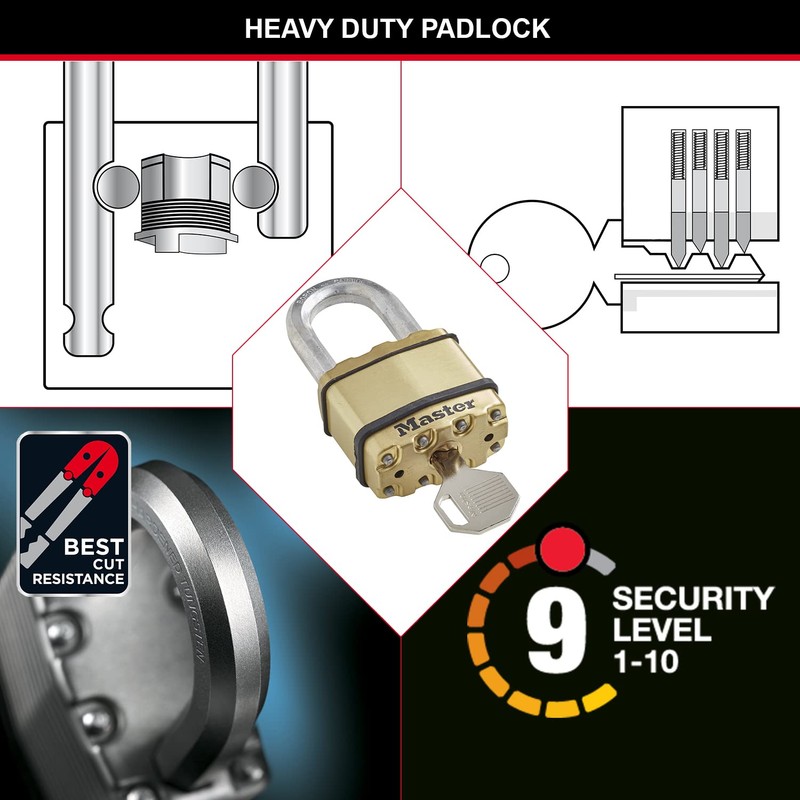 MASTER LOCK Pack of 2 Very High Security Padlocks, Security